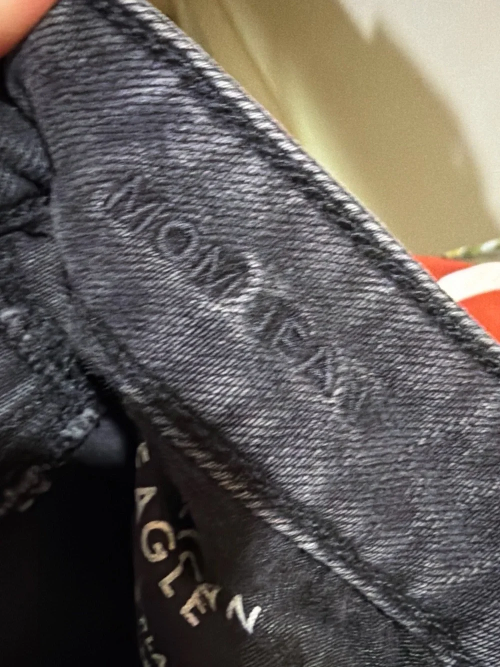 American Eagle Outfitters Mom Jeans Size 2 Washed Black